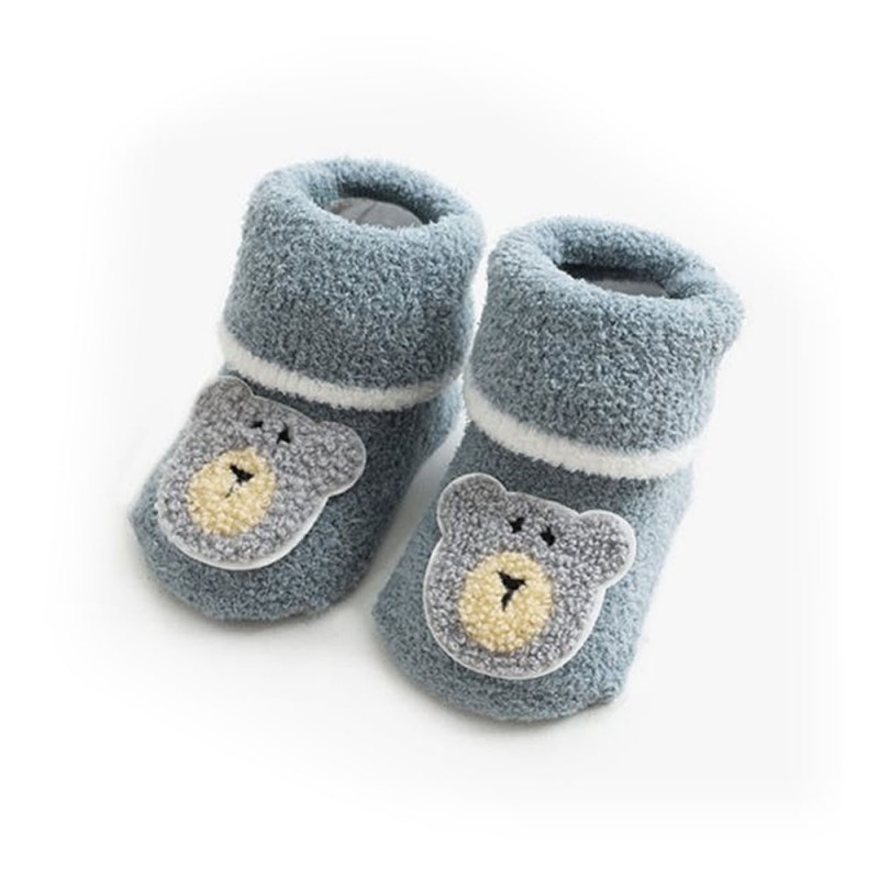 Chaussettes bébé « ours » bleu 0-3 mois