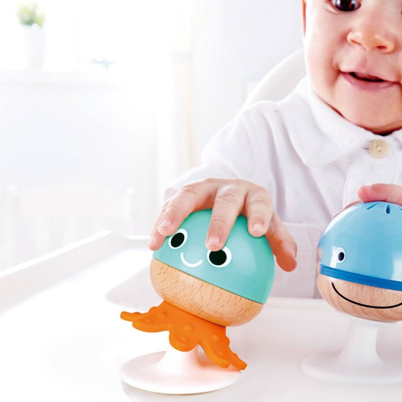 Anneau de dentition jouet pour bébé, silicone de qualité alimentaire et  jouets sensoriels pour bébé en