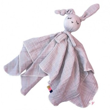 Doudou plat Lapin en gaze...